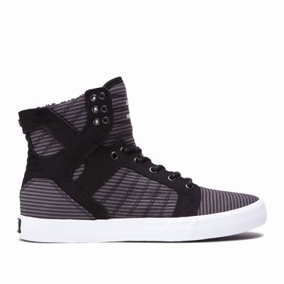 Férfi Supra SKYTOP Magasszárú Cipő HU597641 Szürke/Fekete